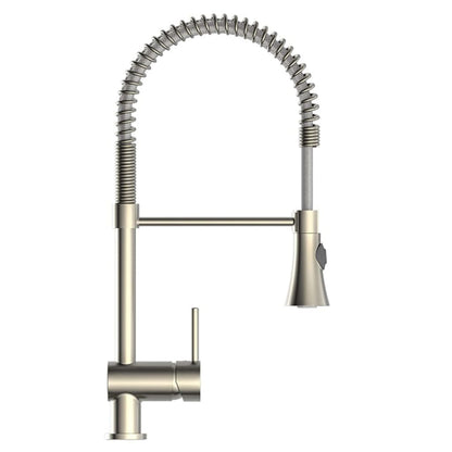 SCHÜTTE Sink Mixer with Spiral Spring CORNWALL Low Pressure Stainless Steel Look - Bend