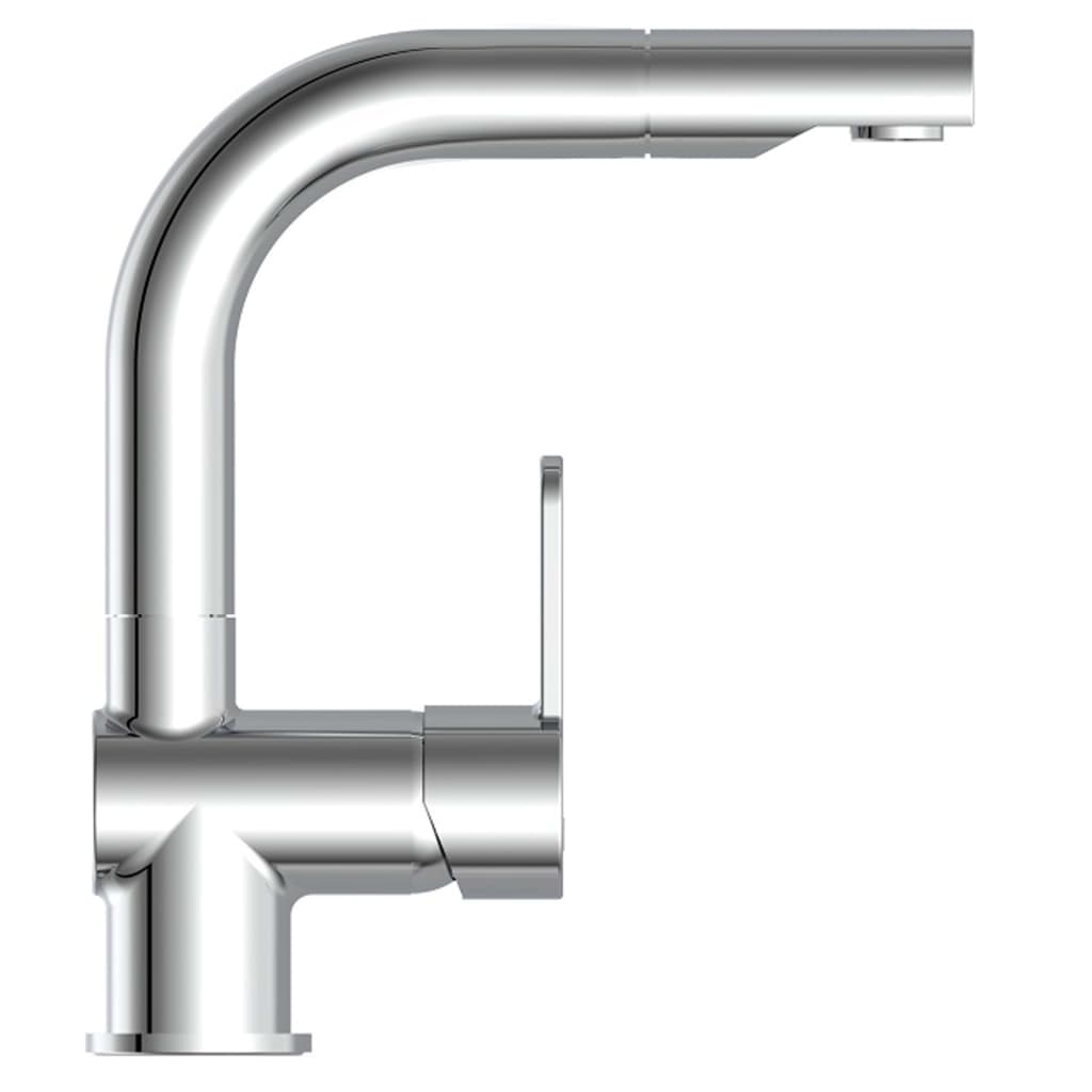 SCHÜTTE Basin Mixer with Pull-Out Spray LONDON Chrome - Bend