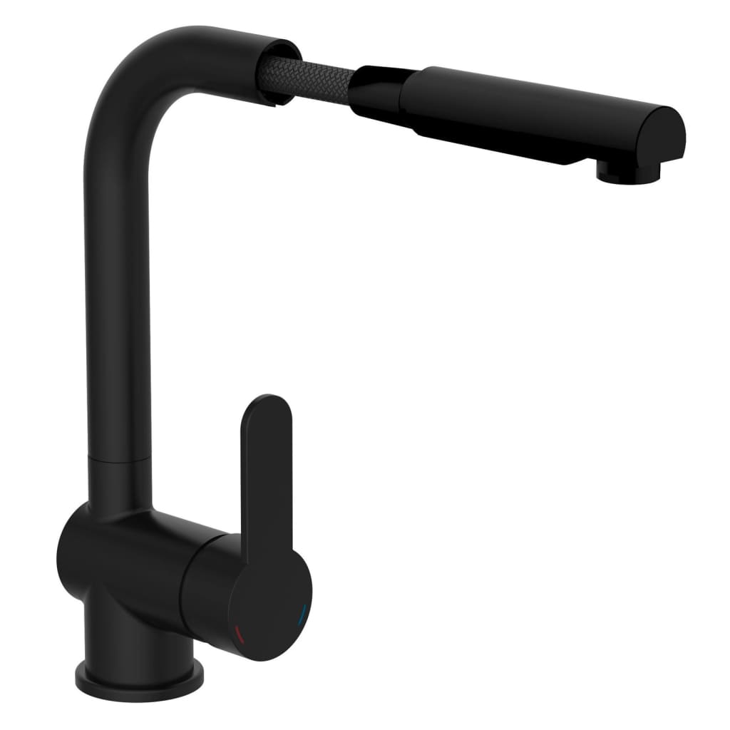 SCHÜTTE Kitchen Mixer Tap with Pull-out Spout LONDON Matte Black - Bend