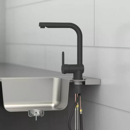 SCHÜTTE Kitchen Mixer Tap with Pull-out Spout LONDON Matte Black - Bend