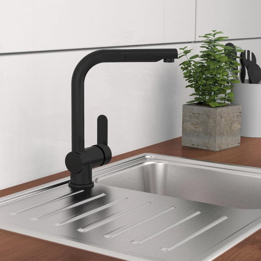 SCHÜTTE Kitchen Mixer Tap with Pull-out Spout LONDON Matte Black - Bend