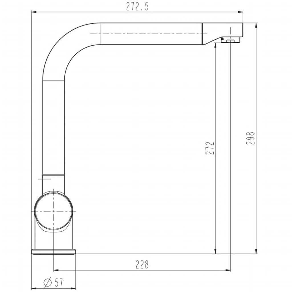 SCHÜTTE Sink Mixer RIO Silver - Bend