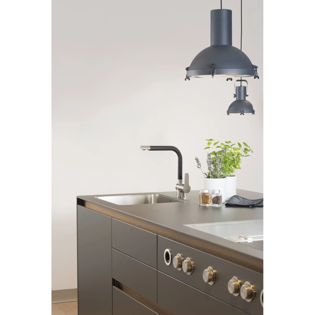 SCHÜTTE Sink Mixer RIO Matt Black - Bend