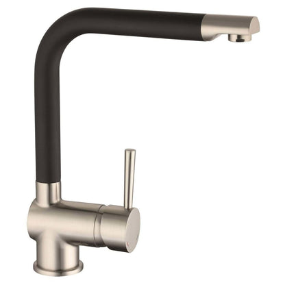 SCHÜTTE Sink Mixer "RIO" Stainless Steel and Black Mat