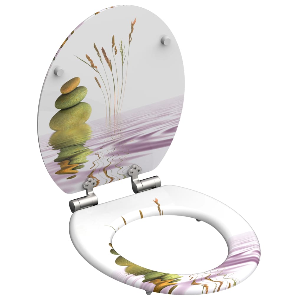 SCHÜTTE Toilet Seat with Soft-Close BALANCE MDF - Bend