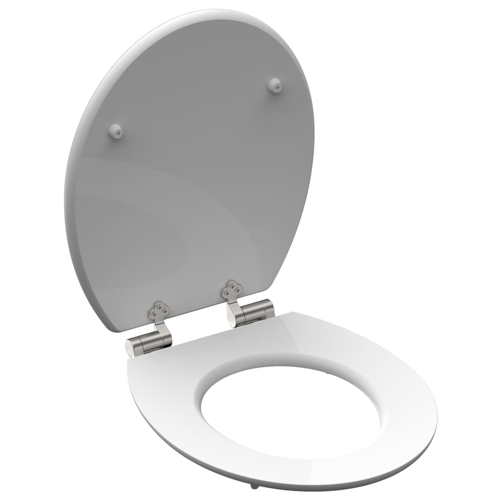 SCHÜTTE High Gloss Toilet Seat with Soft-Close DIAMOND MDF - Bend