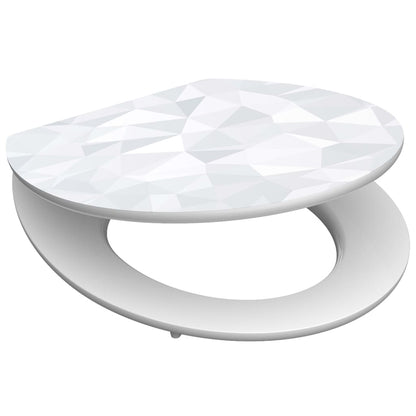 SCHÜTTE High Gloss Toilet Seat with Soft-Close DIAMOND MDF - Bend