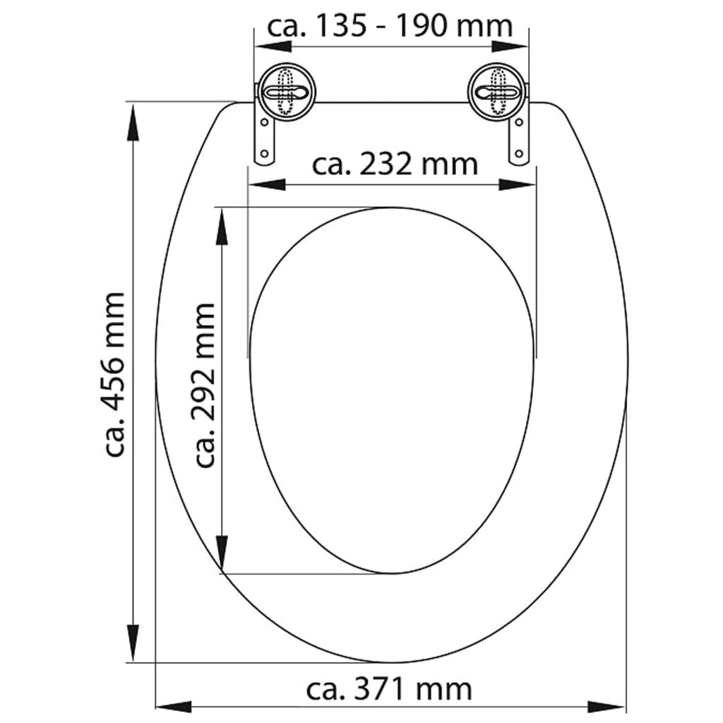 SCHÜTTE Duroplast Toilet Seat WHITE - Bend