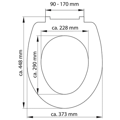 SCHÜTTE Duroplast Toilet Seat with Soft-Close WHITE