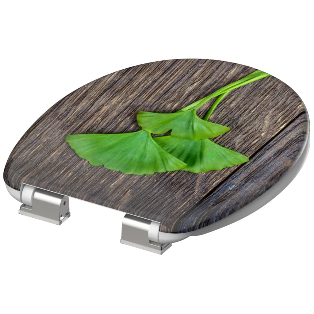 SCHÜTTE Toilet Seat with Soft-Close GINKGO & WOOD - Bend