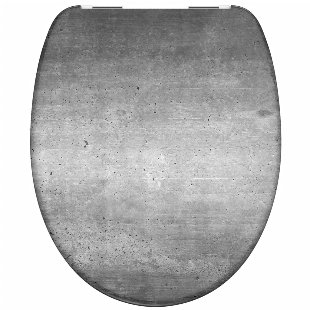 SCHÜTTE Toilet Seat with Soft-Close INDUSTRIAL GREY - Bend