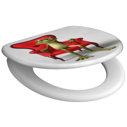 SCHÜTTE Toilet Seat with Soft-Close FROG KING