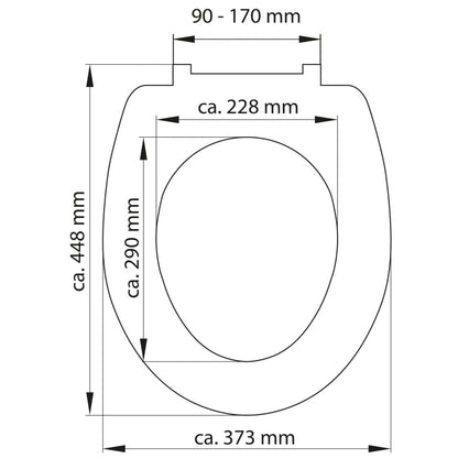 SCHÜTTE Toilet Seat with Soft-Close FROG KING