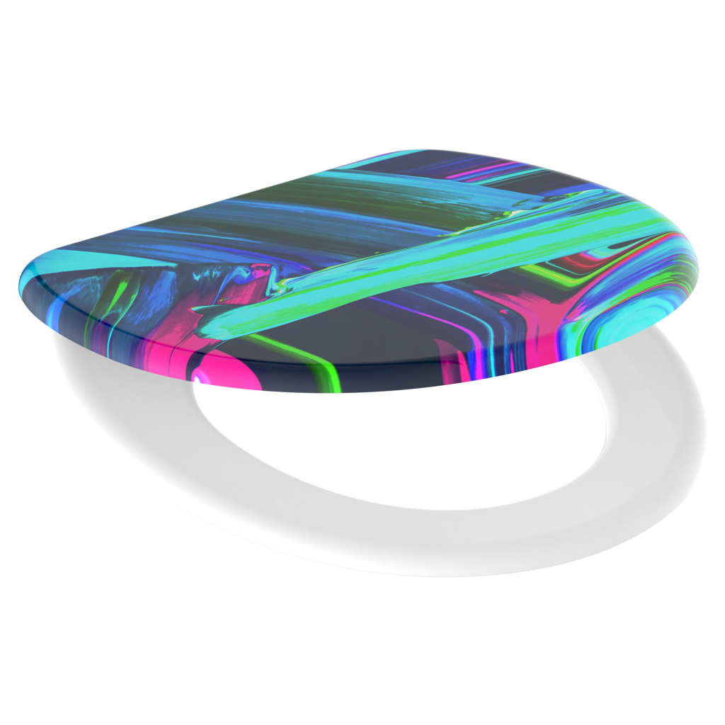 SCHÜTTE Toilet Seat with Soft-Close NEON PAINT - Bend