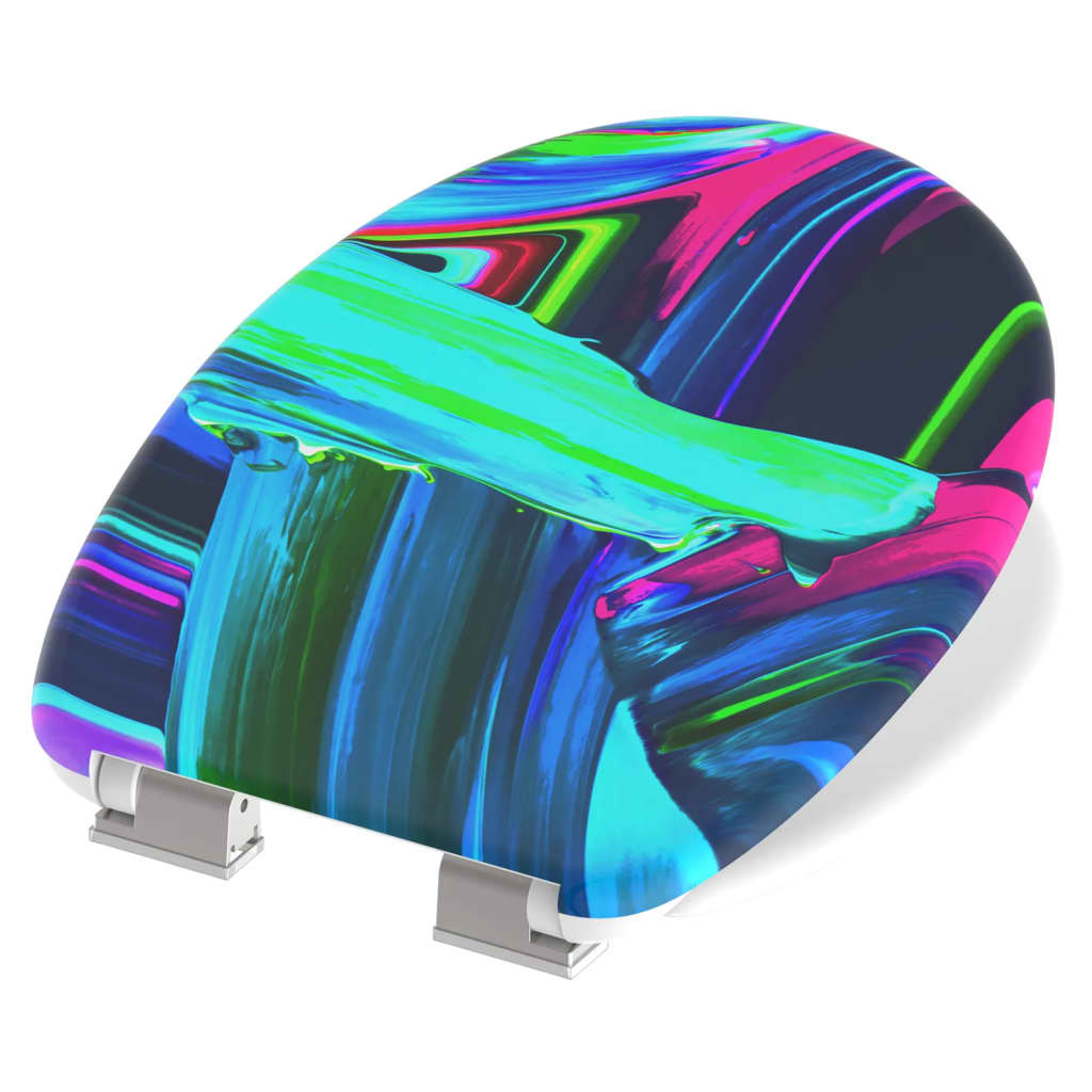 SCHÜTTE Toilet Seat with Soft-Close NEON PAINT - Bend