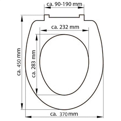 SCHÜTTE Toilet Seat WHITE Duroplast