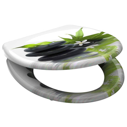 SCHÜTTE Duroplast Toilet Seat with Soft-Close JASMIN Printed