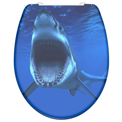 SCHÜTTE Toilet Seat with Soft-Close Quick Release SHARK - Bend