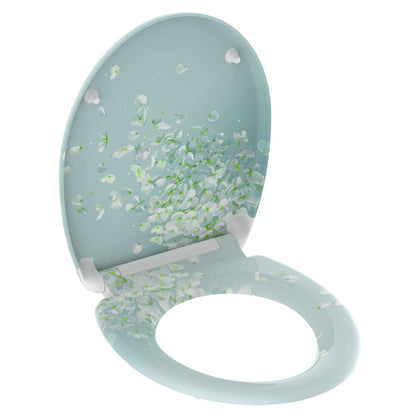 SCHÜTTE Toilet Seat with Soft-Close Quick Release FLOWER IN THE WIND