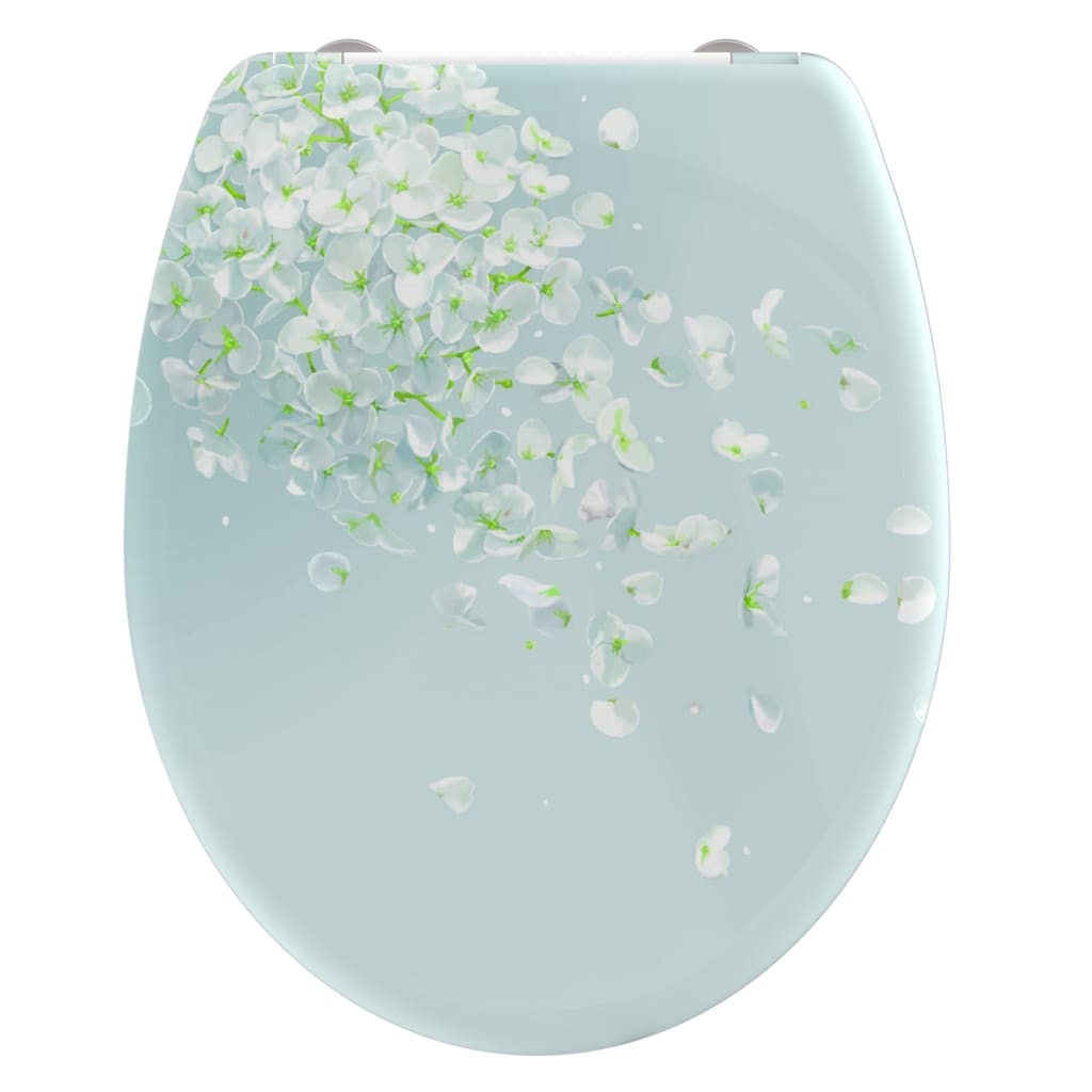 SCHÜTTE Toilet Seat with Soft-Close Quick Release FLOWER IN THE WIND