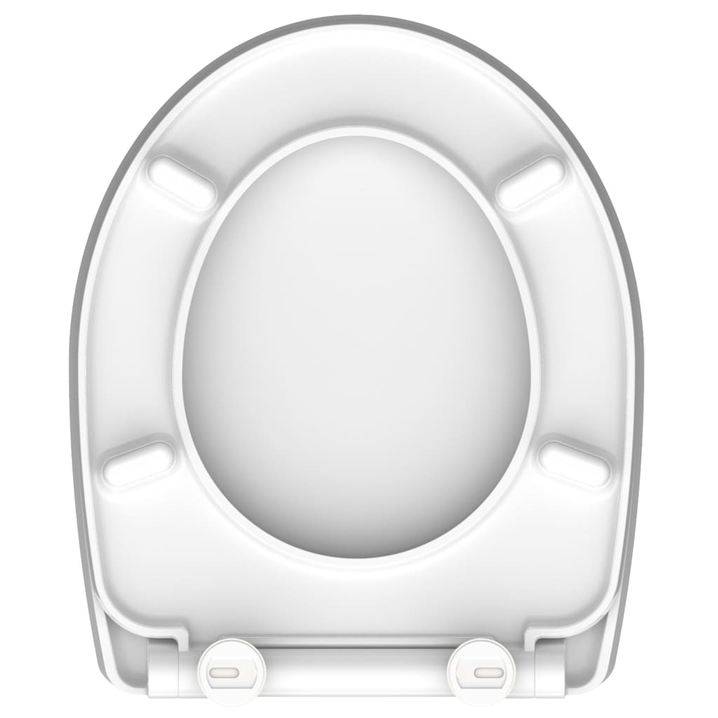 SCHÜTTE Duroplast High Gloss Toilet Seat with Soft-Close - Bend