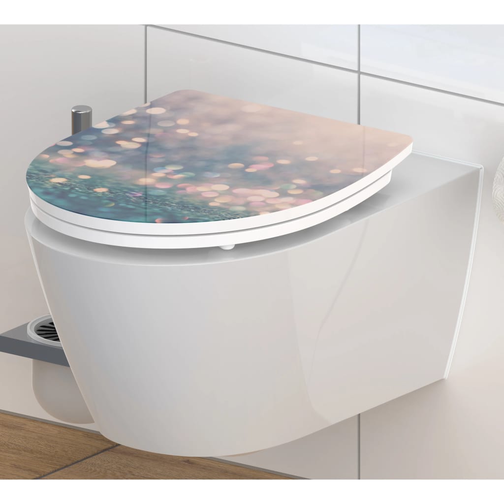 SCHÜTTE Duroplast High Gloss Toilet Seat with Soft-Close - Bend