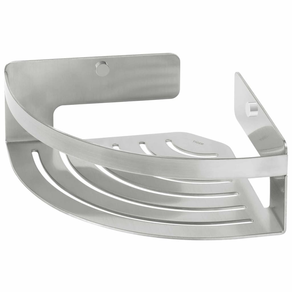 Tiger Bathroom Corner Basket Caddy Silver 1400430946 - Bend