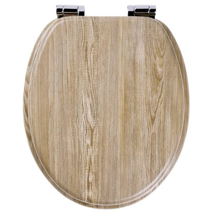 Soft-Close Toilet Seat Scaffold MDF Brown 252022546