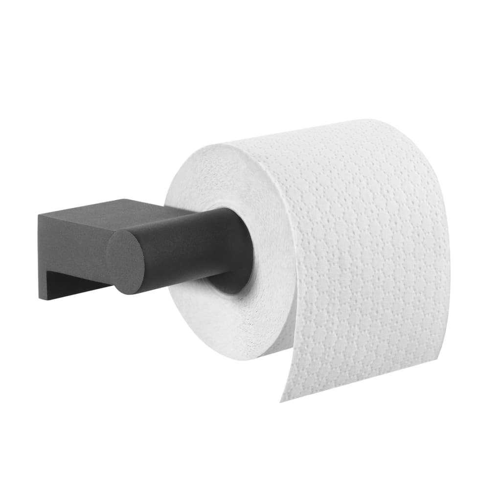 Tiger Toilet Roll Holder "Bold" Matt Black - Bend