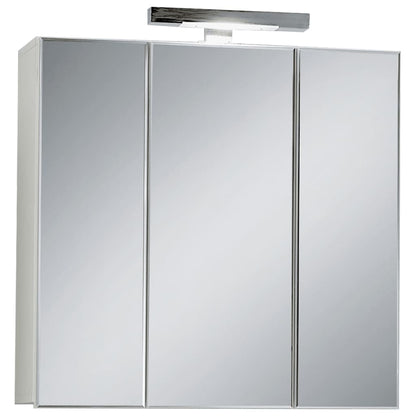 FMD Mirrored Bathroom Cabinet 70x19x67.6 cm White - Bend