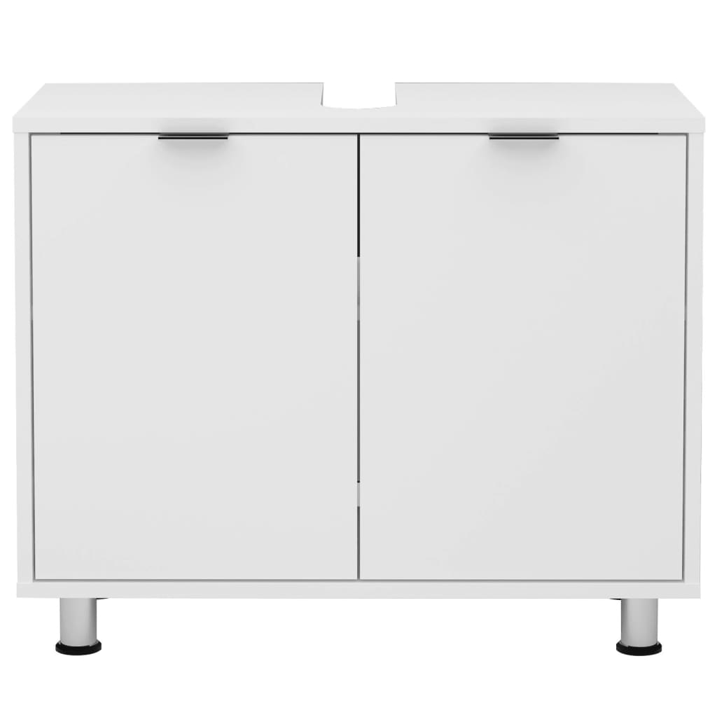 FMD Under-sink Bathroom Cabinet 70x32.9x49.5 cm White - Bend