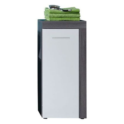 Trendteam Storage Floor Cabinet Miami White and Smokey Silver - Bend