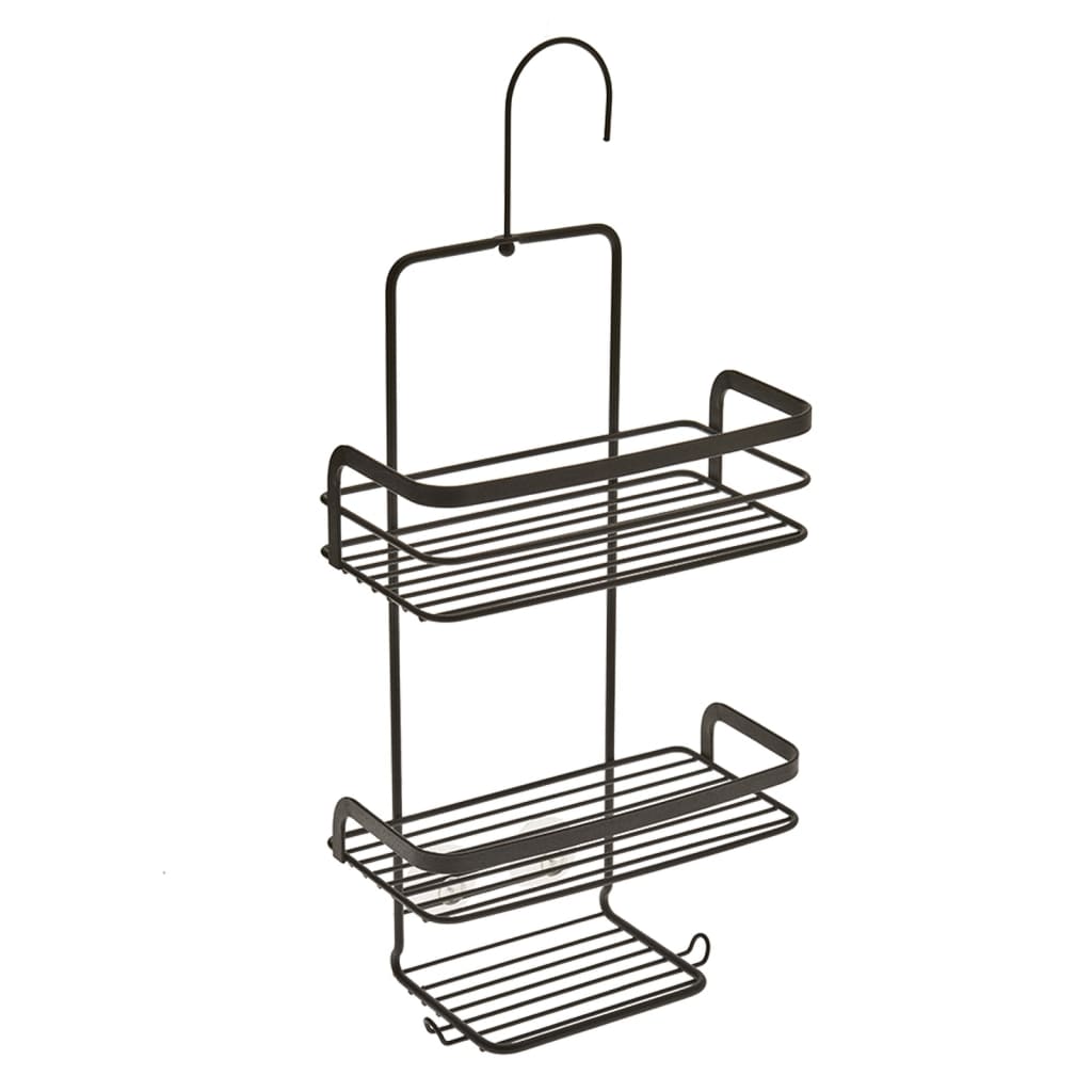 3-tier Douche Rack with Hook Black