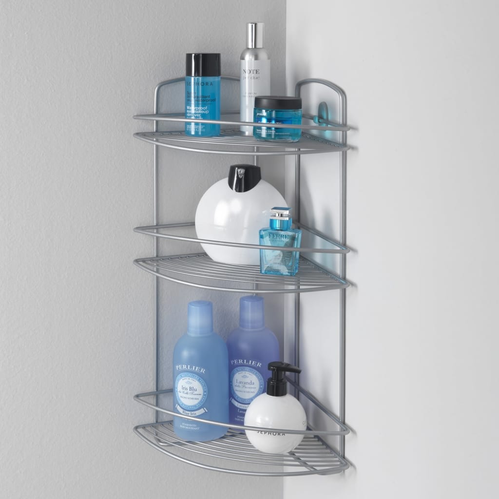 3-tier Corner Douche Rack Onda Silver