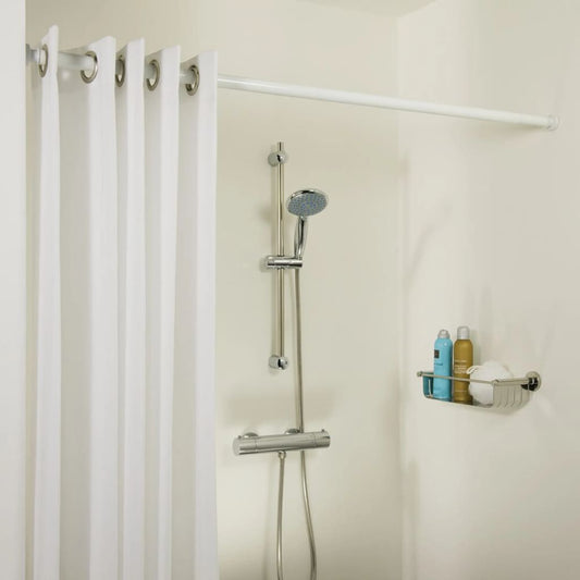 Sealskin Telescopic Shower Curtain Rod 125-220 cm White - Bend