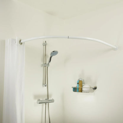 Sealskin Curved Shower Curtain Rod White - Bend