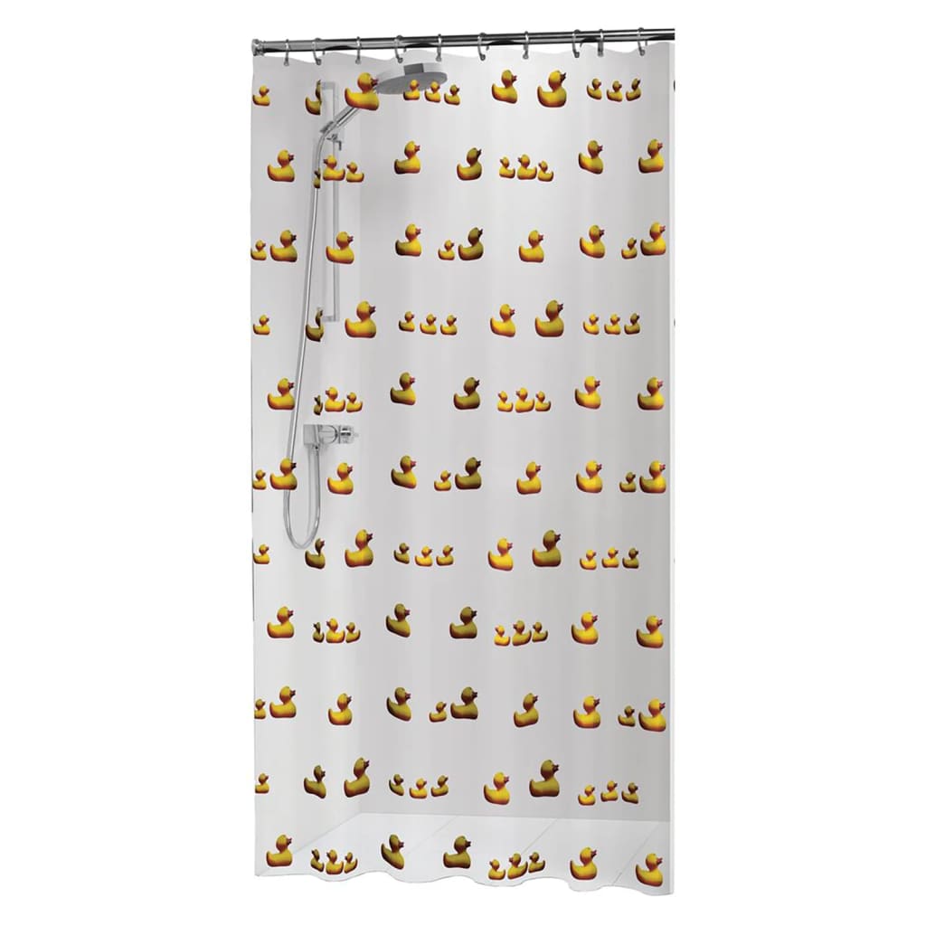 Sealskin Shower Curtain Duckling 180x200 cm Yellow