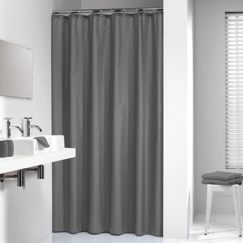 Shower Curtain Madeira 180 cm Grey 238501314