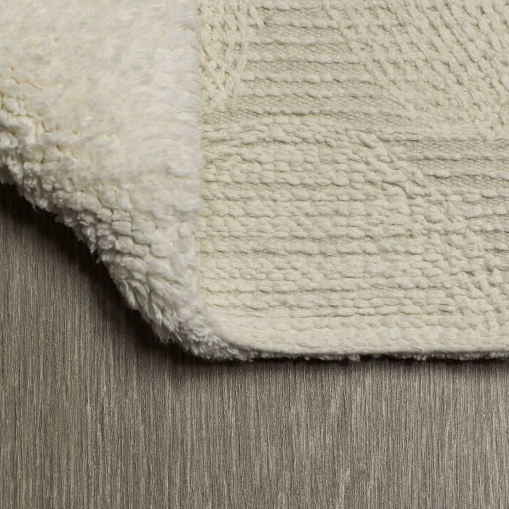 Bath Mat Pebbles Cotton 60x90 cm Ivory