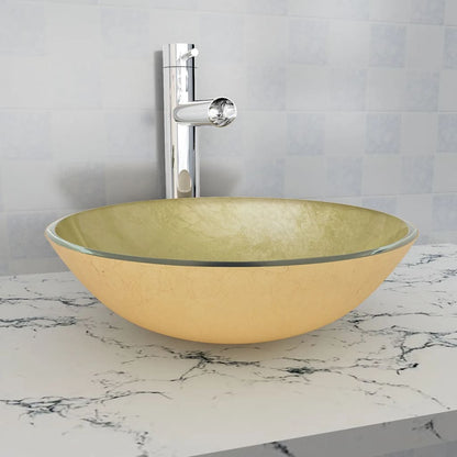 Tempered Glass Bathroom Basin - Bend