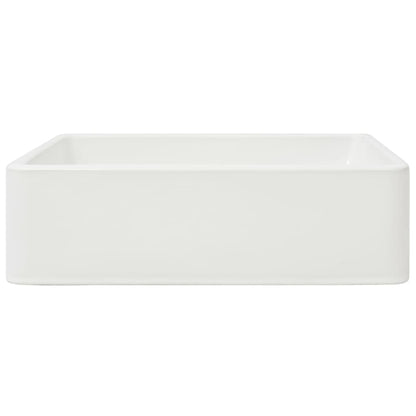 Ceramic Wash Basin in White - Bend