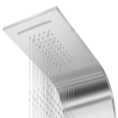 Shower Panel System Stainless Steel Curved