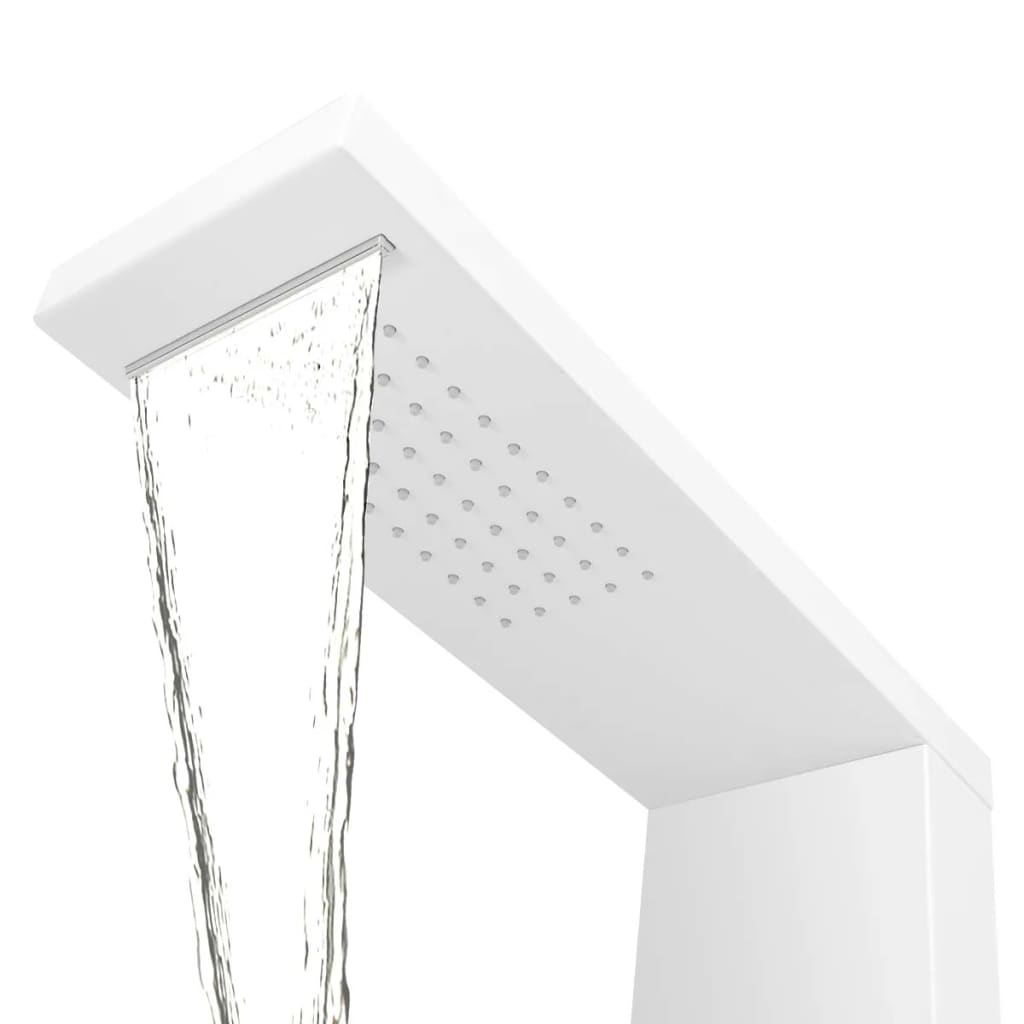 Shower Panel System Aluminium Matte White - Bend