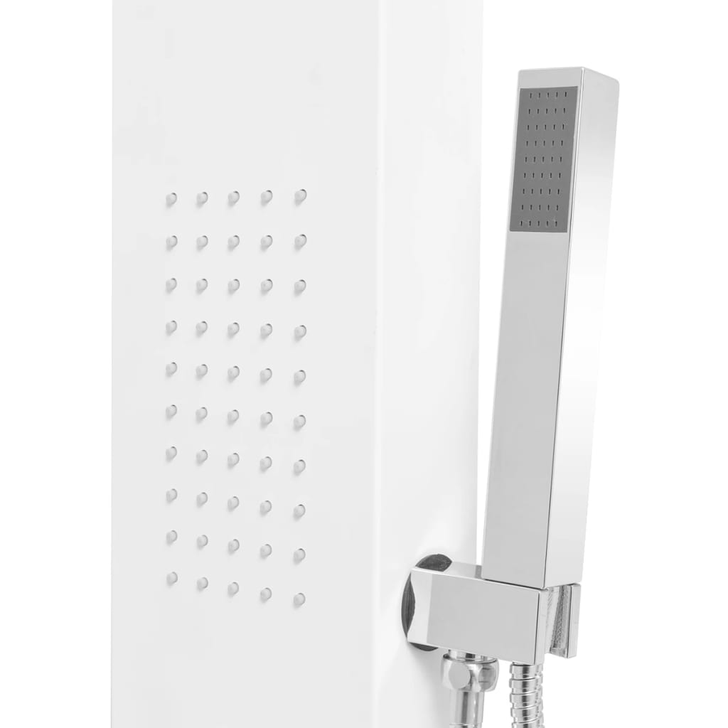 Shower Panel System Aluminium Matte White - Bend