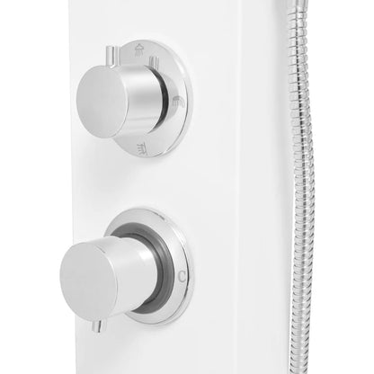 Shower Panel System Aluminium Matte White - Bend