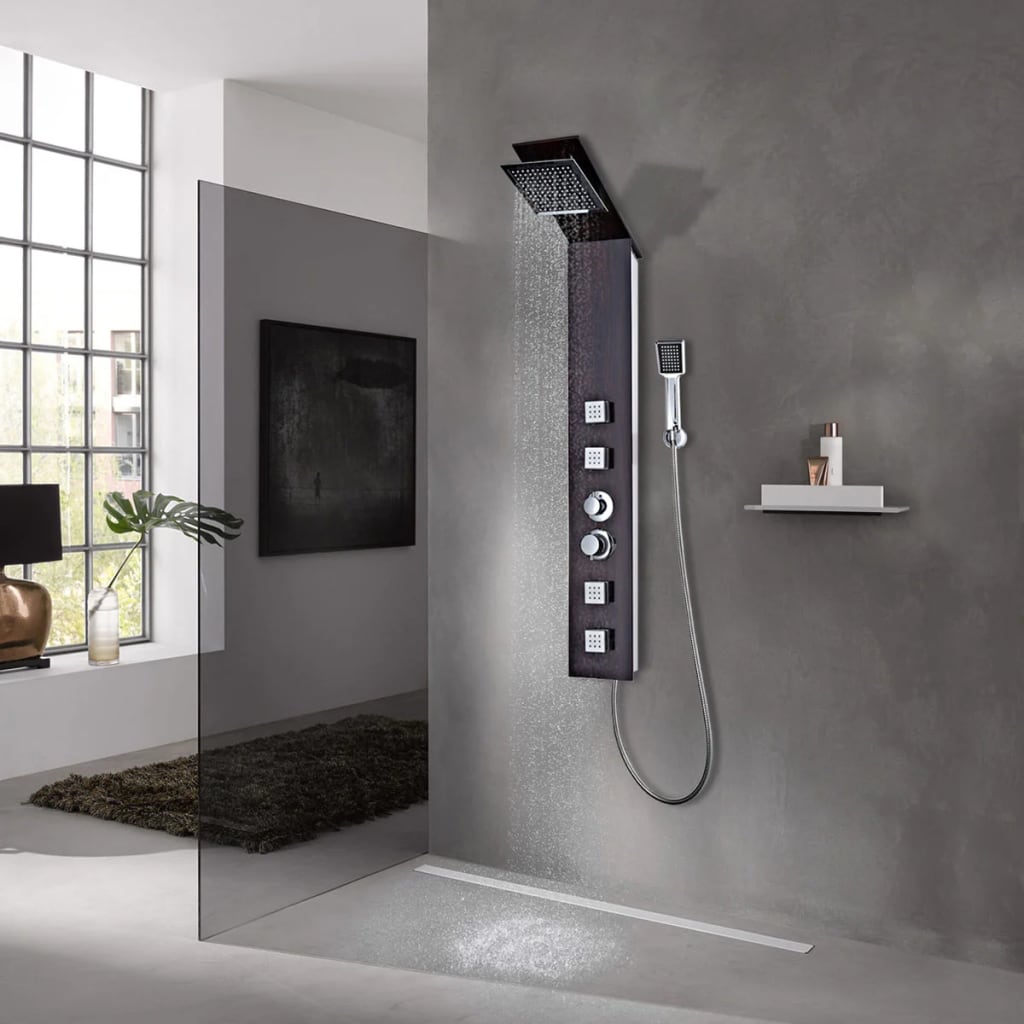 Shower Panel System Glass Brown - Bend