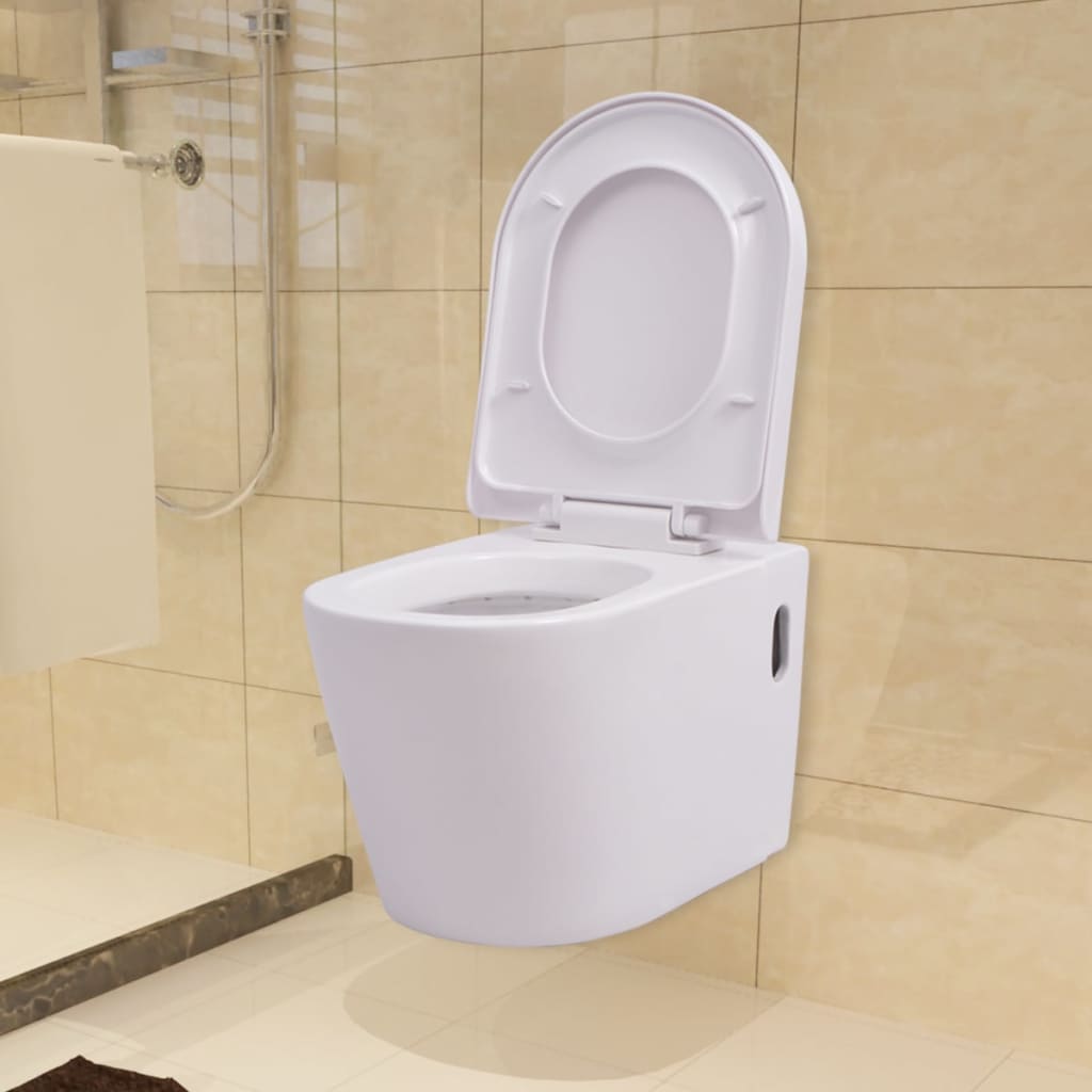 Wall Hung Toilet Ceramic White