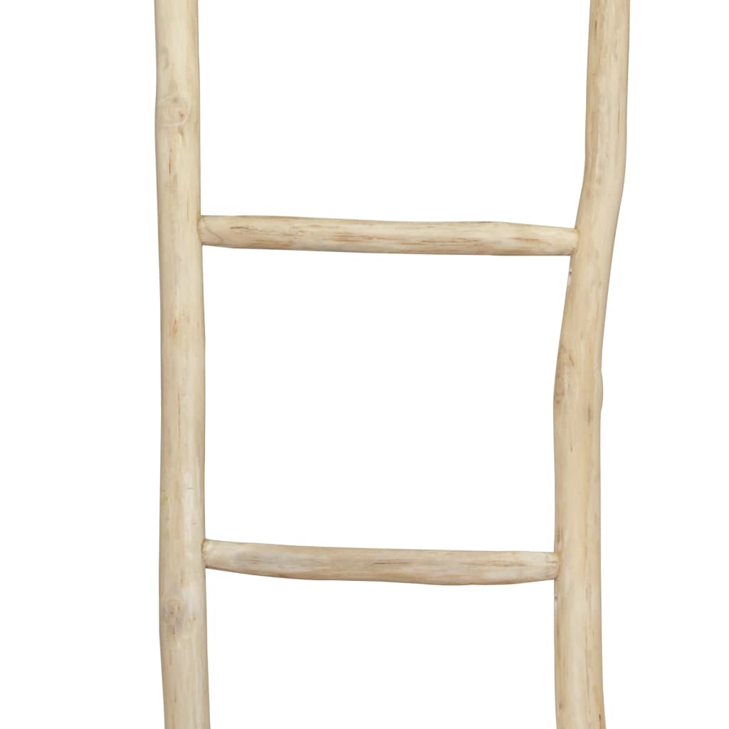 Towel Ladder with 5 Rungs Teak 45x150 cm Natural - Bend