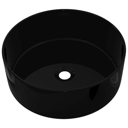 Black Ceramic Washbasin for Modern Bathrooms - Bend