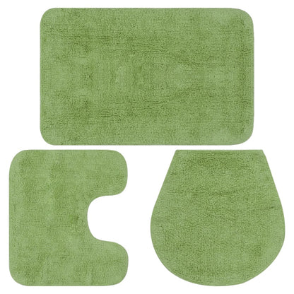 Bathroom Mat Set Fabric - 2 or 3 Pieces in Various Colors - Bend